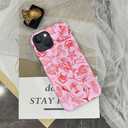 Case for iPhone 16 Pro Max,Frosted Case for Women Girls,Drop Scratch Protective Cover-Sea Life Ocean Shark Marine Pink