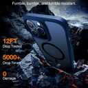 TORRAS Magnetic Shockproof for iPhone 15 Pro Case, [Military-Grade Drop Tested] [Compatible with MagSafe] Translucent Slim Protective Anti-Scratch Anti-Fingerprint Guardian Mag 2023