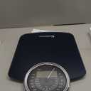 Adamson Hybrid 2-in-1 Analog & Digital Weighing Scale for Body Weight up to 400lbs - Thick Tempered Glass - Extra Large Display - Easy to Read Digital Bathroom Scale - New (Blue)