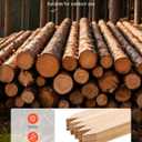 VEVOR Wooden Garden Stakes, 25 Pcs 36 x 0.5 x1.5 in Survey Grading Stakes, Garden Ground Stake with Sharp Point, Fir Wood Plant Support Stake, Sign Posts for Silt Fence Backyard Boundaries Baselines