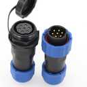 DRR SD20 Waterproof Aviation Connector Pair in-line Plug with Socket 7Pin IP68 for Solar Energy System
