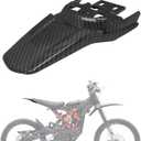 JFG RACING Sur Ron Rear Fender,Motorcycle Rear Fender Mudguard Plastic for Surron Sur Ron Light Bee X/S Segway X260 X160 Electric Dirt Bike EBike Imitation Carbon Fiber
