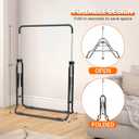 Foldable Gymnastics Bar, 5-Height Adjustable Gymnastic Bars for Kids at Home,Robust & Stable for Indoor/Outdoor Using,Weight Limit 140LBS