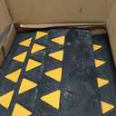 VEVOR Rubber Curb Ramp, 6" Rise Height 2 Pack, Heavy-Duty 33069 lbs/15 T Capacity Threshold Ramps, 19" L x 15" W Driveway Ramps with Stable Grid Structure for Cars, Wheelchairs, Bikes, Motorcycles