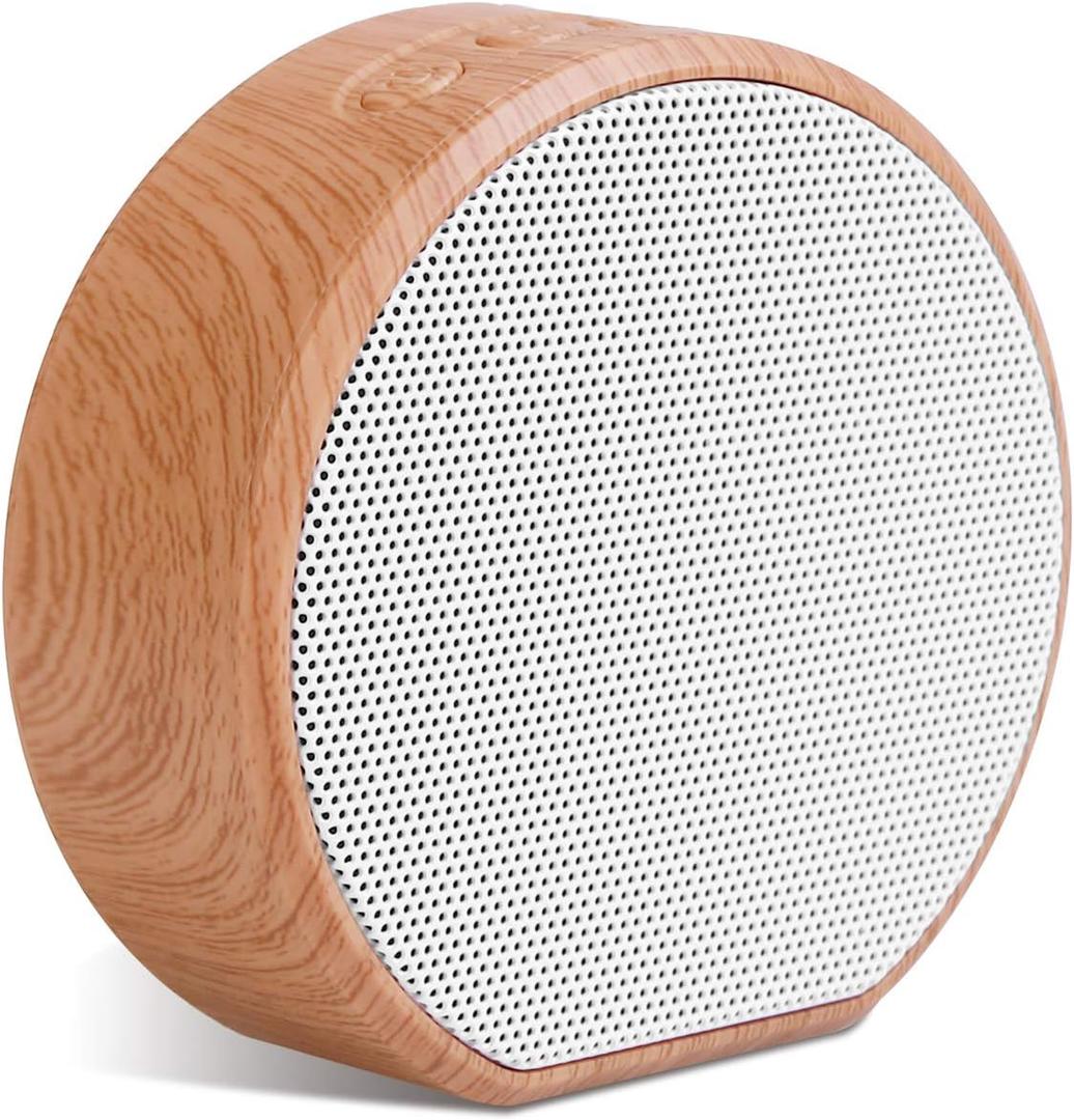 Wireless Speakers, Portable Bluetooth Speaker with IPX4 Waterproof, Perfect Small Size, HD Sound, Wireless Bluetooth Speaker for Home Office Bookshelf Outdoor Travel Camping-White