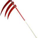71" Fantasy Foam Scythe Sword for Hidan's Triple-Bladed Foam Scythe for Cosplay, Costume for Halloween, Xmas Gift, 71 inches x 29.5 inches