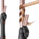 Automatic Rotating Curling Iron 1-inch: LANDOT Easy-to-Use Self Spinning Ceramic Curling Wand for Salon-Worthy Curls & Waves - Quick Heat & Adjustable Temp for All Hair Types
