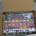 96Pcs Professional Sewing Thread Kit, 48 Colors 400 Yards/Spool, [Top Durability with 4-Ply Tight-Twist] AAA-Grade Polyester Thread with Prewound Bobbins, Sewing Thread for Hand & Machine Sewing