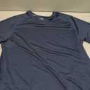 frueo 1 Pack Gym Workout Shirts for Men Quick Dry Moisture Wicking Short Sleeve Mesh Active T-Shirts, 520, Navy, M