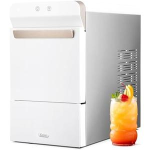 Gevi V2.0 Quiet Countertop Nugget Ice Maker, Self-Cleaning Chewable Pellet Ice Machine, 38 lbs/24H, Energy-Efficient, White