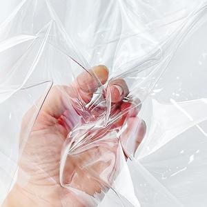 ONEART | Clear TPU Vinyl Fabric 54-Inches Wide, Round Clear Waterproof Vinyl