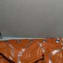 Print Blackout Curtains, Wave Pattern Grommet Room Darkening Window Panels, Thermal Insulated Curtain Drapes for Nursery Room (55"x 7fit, 2 Panels, Orange Flame)