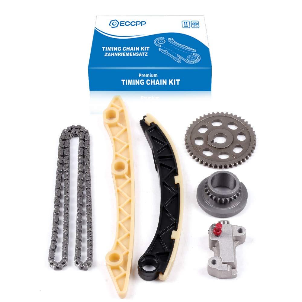 ECCPP Timing Chain Kit fits for 06-15 1.8L for Honda Civic SOHC R18A1 R18A4 HJ-07025-H, w/Timing Chains Crank Sprocket Tensioner Guide