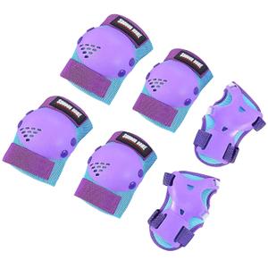 Youth/Kids Knee Pads Elbow Pads Wrist Guards Protective Gear Set for 3-15 Years Child Roller Skates, Skateboard, Cycling, Inline Skating, BMX Bike, Balance Bike, Scooter Riding and Other Outdoor Sports (Blue/Purple)