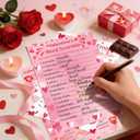 2 x 50pcs Valentine's Day Party Game Cards for Valentine Gifts Party Supplies Word Search Scramble Bingo Pictionary Matching Game Cards Set (No Answer)