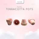 Mini Pastel Terracotta Pots for Micro Gardens 30 Pack, 1.1 Tiny Breathable Clay Planters, Macaron Colors, for Moss, Fairy Gardens, Dollhouses, and Succulents (Yellow, 1.1 Inch)