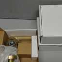 Amerdeco 3 Pack Brushed Gold Passage Door Handles,Heavy Duty Non-Locking Door Lever for Hall, Closet,Office Area, Shopping Malls AM0016