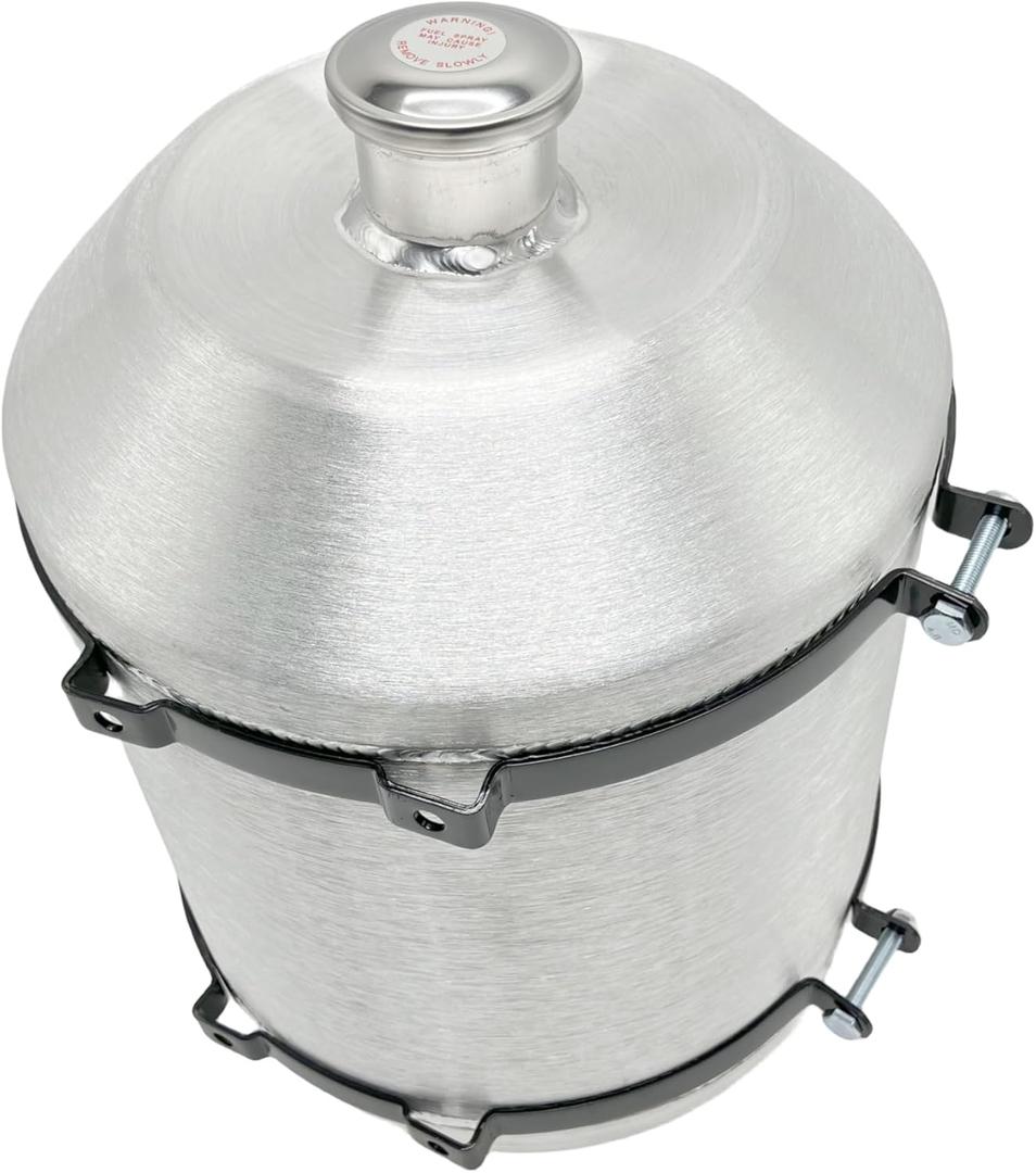 JSD 7.8 Gallon Overall 12" x 16" Aluminum Round Fuel / Gas tank Spun Fuel Gas Tank Cell + Bracket Vertical Fill 1/4" NPT