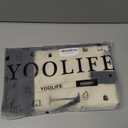 YOOLIFE Valentines Day Gifts for Women - Initial Canvas Tote Bag & Makeup Bag, Birthday Gifts for Women Mom Sister Friends