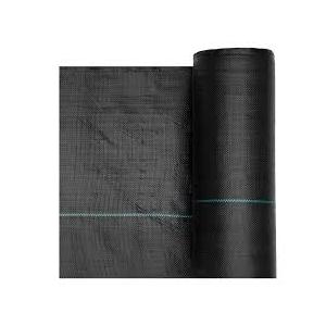 Weed Barrier Landscape Fabric, Heavy Duty Garden Weed Fabric, Woven PP Weed Control Fabric, Driveway Fabric, Geotextile Fabric for Landscaping, Ground Cover, Weed Blocker Weed Mat, Black