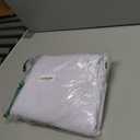 Famnbro Women's Vintage Cocktail Dresses 1950s Round Neck Long Sleeve A Line Formal Church Swing Maxi Dress (White) XXL