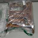 MyGift Rustic Solid Wood CPU Tower Stand  Deluxe PC Holder with Rolling Lockable Caster Wheels, Computer Case Floor Stand