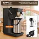 TOMAKEIT Airpot Coffee Dispenser Thermal with Pump,3L/102 Oz Insulated Stainless Steel Large Airpot Coffee Carafe Lever Action for Hot/Cold Water,Thermal Carafe for Hot Cocoa for Parties