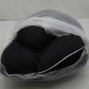 HIPHOP PANDA U-Shaped Pregnancy Pillow for Sleeping - Full Body Maternity Support Pillow with Cooling Removable Cover - Comfort for Back, HIPS, Legs, Belly - 57 Inch for Pregnant Women, Black