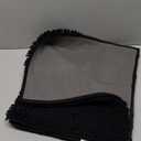 OLANLY Bathroom Rugs 34x21, Extra Soft Absorbent Chenille Bath Rugs, Rubber Backing Quick Dry, Machine Washable Bath Mats for Bathroom Floor, Tub and Shower, Home Decor Accessories, Black