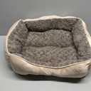 JOEJOY Rectangle Dog Bed for Large Medium Small Dogs - Washable Orthopedic Sofa Bed, Soft Breathable Puppy & Pet Cuddler, Durable Calming Dog Bed with Anti-Slip Bottom, Multiple Sizes, Beige