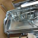 VEVOR Chafing Dish Buffet Set, 8 Qt 4 Pack, Stainless Chafer with 4 Full Size Pans, Rectangle Catering Warmer Server with Lid Water Pan Folding Stand Fuel Tray Holder Spoon Clip