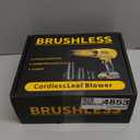 Cordless Leaf Blower for DeWALT 20V Battery,580000RPM Brushless Turbo Jet Blower with 3 Nozzles, Lightweight Handheld Blower for Patio, Lawn, Yard, Leaves, Dust, Garage & Snow Cleaning (No Battery) (Yellow)