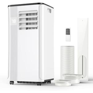 Portable Air Conditioners - 2025 Upgraded 10000 BTU Portable AC for Room up to 450 Sq. Ft, 3 in 1 AC Unit with 24H Timer, Smart Sleep Mode, Remote Control, Air Cooler for Bedroom Kitchen Small-Rooms