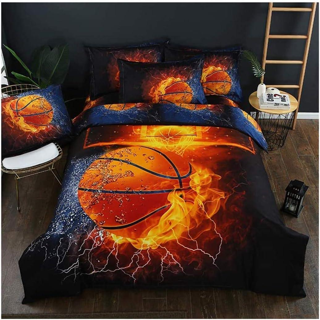 3D Sports Fire Basketball Bedding Set for Teen Boys,Duvet Cover Sets with Pillowcases,Queen Size 87x94,3PCS,1 Duvet Cover+1 Pillow sham 3D Sports Fire Basketball Bedding Set for Teen Boys,Duvet Cover Sets with Pillowcases,Queen Size 87x94,3PCS,1 Duvet Cover+1 Pillow sham