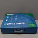 HOMLYNS LuxeHeat Heated Blanket Electric Blanket, Soft Flannel Sherpa Heated Throw, Heating Blanket with 5 Heat Settings, 3 hrs Timer Auto Shut Off (50x60 inches, Grey)