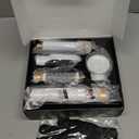 5 in 1 Blow Dryer Brush, Upgrade Hair Dryer Brush Air Curler Air Curling Wrap Styler, Detachable Hot Air Brush Negative Ion Curling Brush Iron, Hair Styling Tools for Drying Curling Straightening (White Gold)