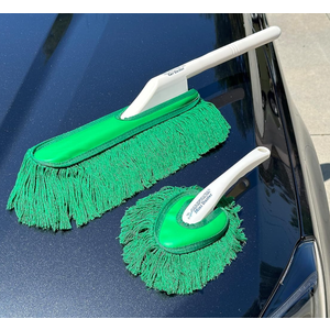 California Car Duster Detailing Combo with Plastic Handle and Green Mop 62455