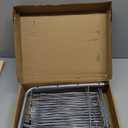 FlagShip 2 Tier Under Sink Organizers and Storage Rack Expandable Cabinet Shelf for Kitchen Bathroom Silver (17-25 inches)