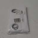 NICETOWN Bedroom Sheer Curtains 54 inch Length - Grommet Top Voile Textured Window Curtains Light and Airy Drapes for Cafe/Loft/Nursery (W54 x L54, 1 Pair, White)