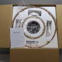 22 Bamboo DC Dimmable Ceiling Fan with Light and Remote Control,Boho Wooden Wicker Cage Rattan Bohemian Tropical Caged Wood Flush Mount Fandelier for Kitchen Indoor Bedroom