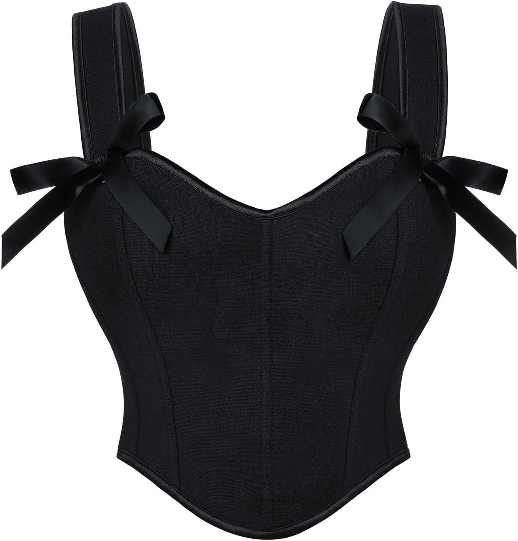 SCARLET DARKNESS Corset Tops for Women Sweetheart Neckline Floral Corset with Zipper Size 6-18