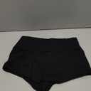 Cut Out Yoga Shorts Booty Butt Lifting Scrunch Shorts High Waisted Workout Gym Active Hot Pants (Small, #0 Black)