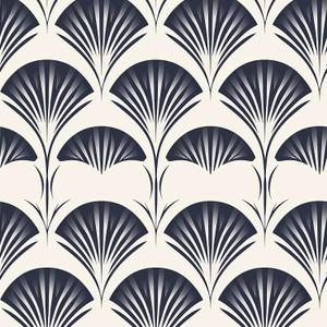 VEELIKE Geometric Peel and Stick Wallpaper Boho Navy Blue Modern Wallpaper for Bedroom Bathroom 17.7''x118'' Abstract Art Deco Wall Paper Self Adhesive Geometric Contact Paper for Cabinets Shelves