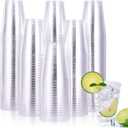JOLLY CHEF 300 Pack 7 oz Clear Plastic Cups Disposable Cups,7 Ounce Disposable Wine Cups Ideal for Party, Whiskey, Wine Tasting, Perfect for Halloween Christmas, 300 Count