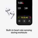 Apple AirPods Pro 3 Wireless Earbuds, Active Noise Cancellation, Live Translation, Heart Rate Sensing, Hearing Aid Feature, Bluetooth Headphones, Spatial Audio, High-Fidelity Sound, USB-C Charging