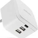 Philips iPhone USB Wall Charger Block, 20W 1 USB C Port, 2 Type A Port Charging Block for iPhone 15, 14, 13 Series, iPad, Power Adapter Cube, Foldable Plug Charging Box, DLP1032Q/37