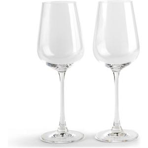 Lead-Free Crystal White Wine Glasses, Set of 2 (2 Count (Pack of 1))
