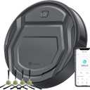 Lefant M210 Pro Robot Vacuum Cleaner, Slim and Quiet, 3 Suction Levels, 6 Cleaning Modes, Schedule Time, WiFi/APP/Alexa, 120-Min Runtime, Self-Charging, Perfect for Pet Hair and Hard Floors (Gray)