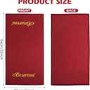 12 Pcs Reserved Signs for Church Pews 22 Inch Reserved Signs for Chairs Cloth Placeholder for Restaurant Wedding Meeting and Event Parties(Burgundy and Gold)