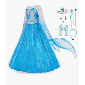 Funna Costume for Girls Princess Dress Up Costume Cosplay Fancy Party with Accessories Size 4T
